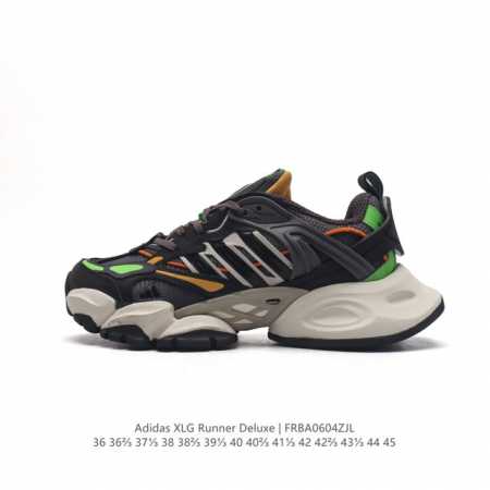阿迪达斯adidas Xlg Runner Deluxe 跑步者豪华版系列低帮厚底增高老爹风复古缓震休闲运动慢跑鞋。男女鞋半码制#原楦原纸版开发版型#采用硬质牛 - 点击图像关闭