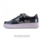 Bathing Ape 安逸猿 男女同款气垫运动鞋复古板鞋 升级原楦原纸版数据开发，采用超软皮革鞋面材质，内置全掌Air Sole气垫定制联乘，日本里原宿潮流品