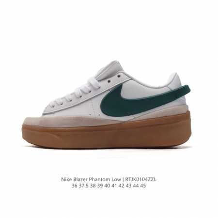 耐克 新款 Nike Blazer Phantom Low男女子运动板鞋 厚底增高休闲鞋。采用轻盈利落设计，焕新演绎经典鞋款。该鞋款带来舒适足底体验，结合鞋侧壁 - 点击图像关闭