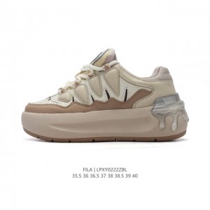 公司级 斐乐 女款松糕跟休闲鞋 Fila Fusion 厚底增高百搭运动板鞋 意大利百年经典运动品牌，网红单品 小红书推荐爆款 Fila斐乐新款小白鞋斐乐潮牌文