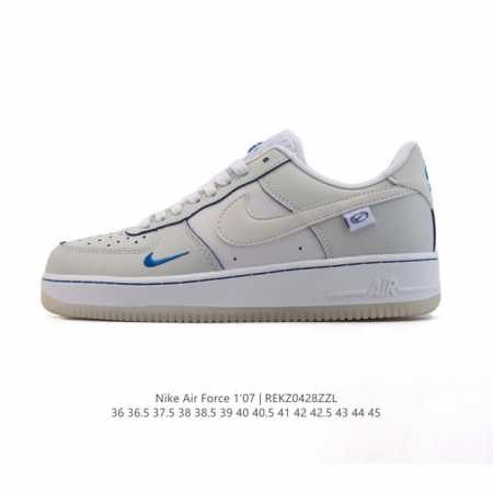 耐克 Nike Air Force 1 '07 Low 空军一号 小白鞋 含气垫 低帮百搭厚底增高休闲运动板鞋。柔软、弹性十足的缓震性能和出色的中底设计，横跨复 - 点击图像关闭