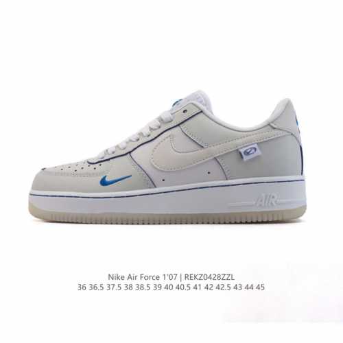 耐克 Nike Air Force 1 '07 Low 空军一号 小白鞋 含气垫 低帮百搭厚底增高休闲运动板鞋。柔软、弹性十足的缓震性能和出色的中底设计，横跨复