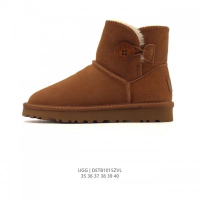 Ugg雪地靴 高帮扣子筒靴 时尚舒适女鞋厚底增高长筒靴 俏皮可爱的百变造型， 美国轻奢品牌Ugg 平底系列冬季 雪地休闲保暖毛毛雪地靴。官方同步包装 检验标 材