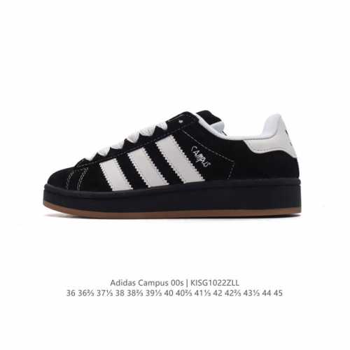真标 Adidas阿迪达斯.三叶草CAMPUS 00s 面包鞋复古休闲板鞋。千禧回潮！adidas Campus 00s 经典再现！面包化的campus鞋款在今