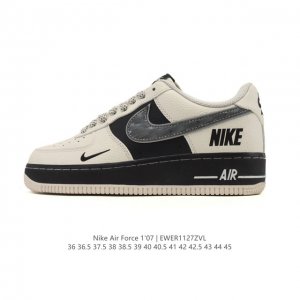 耐克 Nike Air Force 1 '07 Low 空军一号含气垫 低帮小白鞋 百搭厚底增高休闲运动板鞋。柔软、弹性十足的缓震性能和出色的中底设计，横跨复古