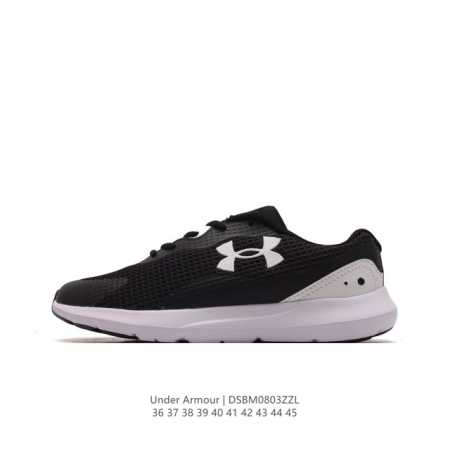 under Armour Surge 3 安德玛运动舒适老爹鞋 透气网织物减震防滑耐磨 低帮休闲运动跑步鞋。 货号: 3024894-002 尺码: 36-45 - 点击图像关闭