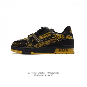 路易威登louis Vuitton Lv路易威登板鞋 时尚厚底增高运动鞋 潮男鞋 舒适防滑底和百搭性霸屏整个时尚娱乐圈，细节调整完美主义！鞋面采用专柜zp一致的