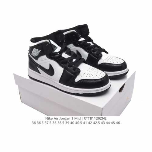 公司级 耐克 Nike Air Jordan 1 Mid 男女子篮球鞋时尚轻盈板鞋aj1乔1运动鞋 乔丹一代 高帮复古休闲篮球鞋 。Air Jordan 1 M