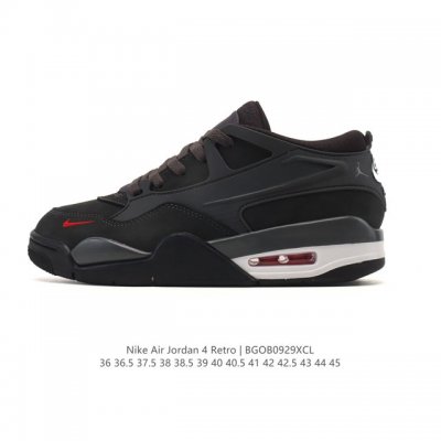 公司级 耐克 Nike Air Jordan 4 Retro Og迈克尔 乔丹Aj4代乔4 低帮复古休闲运动文化篮球鞋。秉承轻量化的速度型篮球鞋设计思想完成设计