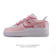 公司级 耐克 Nike Air Force 1 '07 Low 空军一号含气垫 解构绑带 双鞋带 小白鞋 低帮百搭厚底增高休闲运动板鞋。柔软、弹性十足的缓震性能