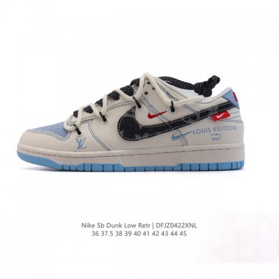 公司级 耐克 Nike Dunk Low Retro 运动鞋复古板鞋2025年新款 解构绑带 双鞋带，作为 80 年代经典篮球鞋款，起初专为硬木球场打造，后来成