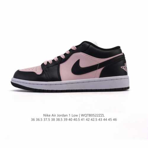 头层皮 耐克 乔丹Air Jordan 1 Low Aj1 乔1 乔丹1代Aj1 低帮复古文化休闲运动篮球鞋 从1985 年面世的元年款汲取设计灵感 采用简洁大