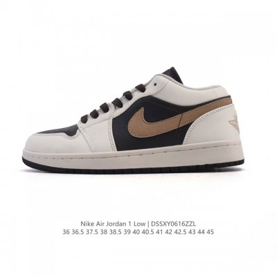 耐克 乔丹Air Jordan 1 Low Aj1 乔1 乔丹1代Aj1 低帮复古文化休闲运动篮球鞋。从1985 年面世的元年款汲取设计灵感，采用简洁大方的经典