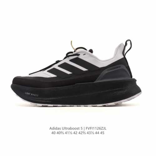 公司级 阿迪达斯 Adidas Ultraboost 5X 爆米花 舒适透气 低帮 越野跑步鞋 男款 时尚 舒适防滑耐磨 低帮运动老爹鞋 阿迪达斯的Ultra