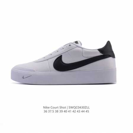 新品 耐克 Nike Court Shot 男女子运动鞋春季透气轻便经典白昼 潮流 嘻哈 百搭 防滑 低帮 板鞋 Fq8146#拒绝沉闷黑白 质感满满的皮革鞋面 - 点击图像关闭