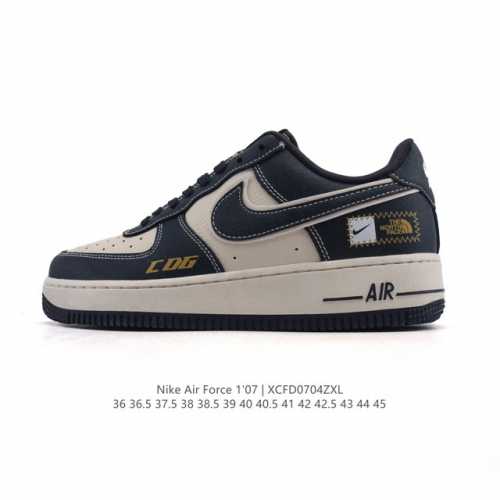 真标 耐克 Nike Air Force 1 '07 Low 空军一号含气垫 小白鞋 低帮百搭厚底增高休闲运动板鞋。柔软、弹性十足的缓震性能和出色的中底设计，横