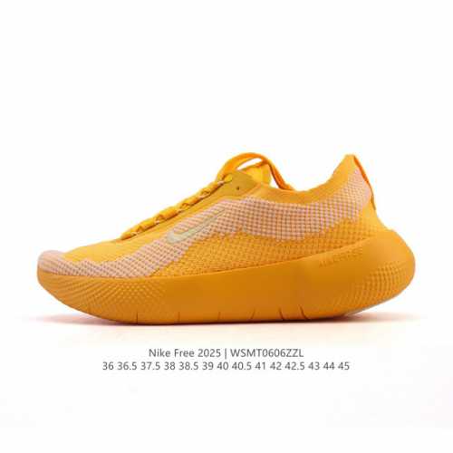 新品 耐克 Nike Free 2025 男女子跑步训练鞋 Hf1078-002 Free 2025 公路运动跑步鞋，采用 Flyknit 飞织材料，助你在运动