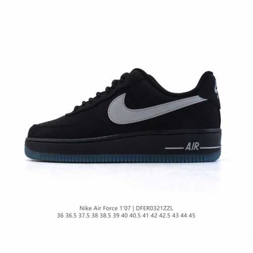 140 耐克 Nike Air Force 1 '07 Low 空军一号 小白鞋 含气垫 低帮百搭厚底增高休闲运动板鞋。柔软、弹性十足的缓震性能和出色的中底设计