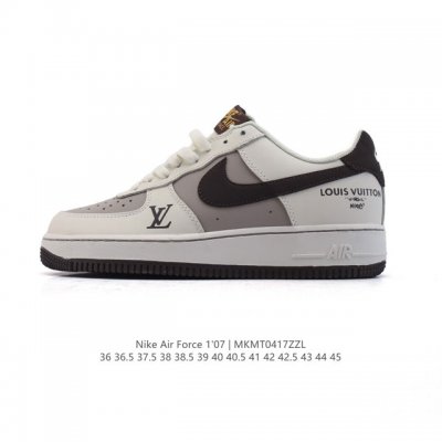 耐克 Nike Air Force 7 Low 2025新年新款 空军一号含气垫 小白鞋 路易威登联名 低帮百搭厚底增高休闲运动板鞋。柔软、弹性十足的缓震性能和