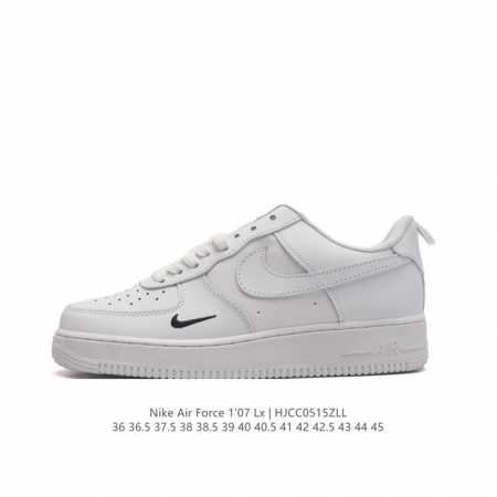 耐克 Nike Air Force 1 '07 Low 空军一号含气垫 低帮百搭厚底增高休闲运动板鞋。柔软、弹性十足的缓震性能和出色的中底设计，横跨复古与现代的 - 点击图像关闭