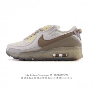 公司级 耐克Nike Air Max Terrascape 90 复古休闲运动鞋厚底增高气垫缓震男女跑步鞋 。革新外底设计，打造出众造型；半透明 Nike Gr