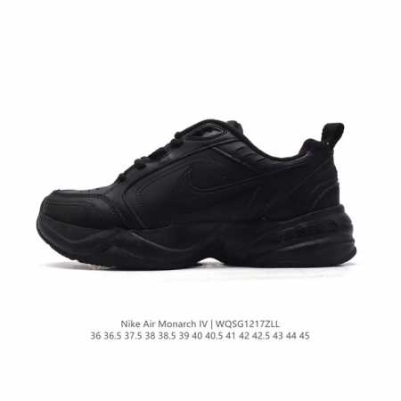 真标 耐克 Nike Air Monarch Iv男女子训练鞋厚底老爹鞋休闲复古运动鞋 解构绑带 双鞋带。Nike Air Monarch Iv 运动鞋为你打造 - 点击图像关闭
