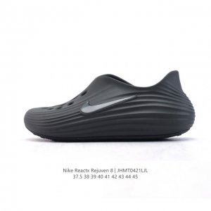 新品公司级 耐克 Nike Reactx Rejuven8 沙滩鞋 柔软回弹耐磨透气凉拖鞋 包头凉鞋25夏季新款轻便透气洞洞鞋外穿休闲鞋 Hv5060-002