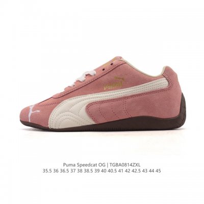 Puma Speedca Og 彪马极速赛车系列低帮德训风拼接复古百搭休闲运动赛车鞋 鞋款从80、90年代赛车手所穿的防火赛车鞋为原型，鞋身线条模仿了赛车的流线