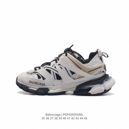 公司级巴黎世家 Balenciaga 巴黎世家runner运动鞋 不含皮运动鞋，网布材质，磨损效果，鞋头边缘印有尺码，背面浮印尺码，外侧印有跑者徽标，鞋舌刺绣b - 点击图像关闭
