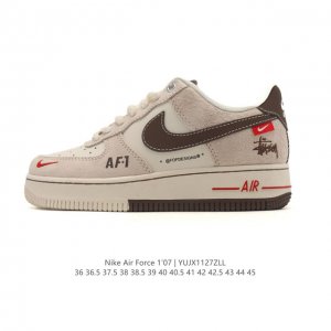 公司级 Af1耐克 Nike Air Force 1 ‘07 Low 空军一号 2025年 新款 解构绑带 双鞋带 厚底增高百搭运动板鞋 原楦头原纸板 打造纯正