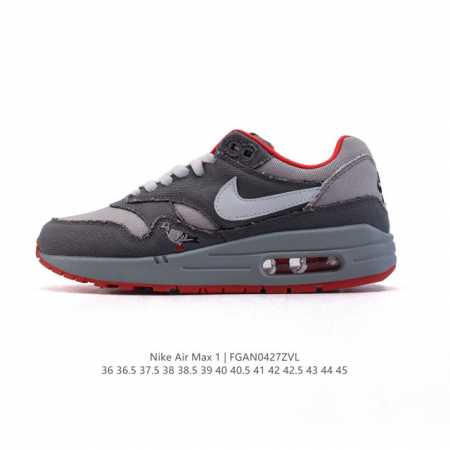 公司级 耐克 Nike Air Max 1 男女子运动鞋 从法国建筑中汲取设计灵感，兼具运动风范和时尚格调，是此系列起初搭载 Air 的鞋款。疾速外观、经典缓震 - 点击图像关闭
