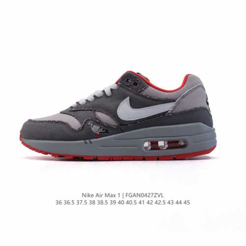 公司级 耐克 Nike Air Max 1 男女子运动鞋 从法国建筑中汲取设计灵感，兼具运动风范和时尚格调，是此系列起初搭载 Air 的鞋款。疾速外观、经典缓震
