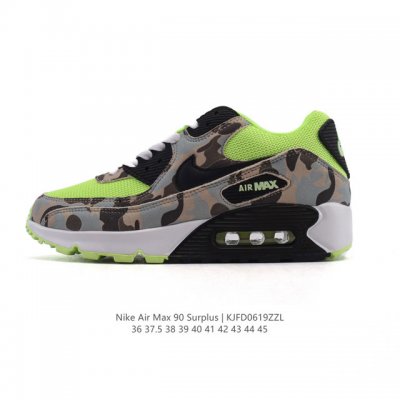 Nike 耐克 Air Max 90 Surplus 男女子休闲运动鞋 气垫运动鞋 透气舒适减震耐磨底休闲运动跑步鞋，设计均采用无缝防水 Tech Tuff 挡