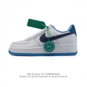 180 【公司级】【附赠送Logo清洁刷】Af1耐克 Nike Air Force 1 ‘07 Low 空军一号 厚底增高百搭休闲运动板鞋 原楦头原纸板 打造纯