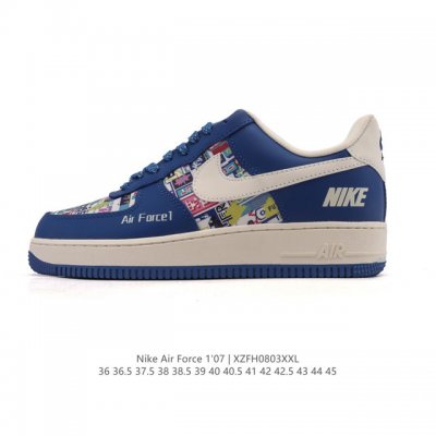 公司级 耐克 Nike Air Force 1 '07 Low 空军一号含气垫 小白鞋 低帮百搭厚底增高休闲运动板鞋。柔软、弹性十足的缓震性能和出色的中底设计，