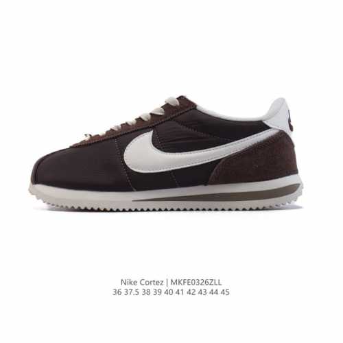 130 nike Classic Cortez Nylon 耐克阿甘鞋男女子运动鞋。秉承元年款经典风格，糅合防水鞋面设计，令双足保持干爽舒适。防水锦纶鞋面强势抵