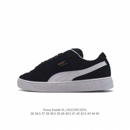 全头层皮 彪马puma Suede Xl 低帮复古轻便透气防滑减震休闲鞋 厚底增高运动板鞋。 类型：男女鞋 尺码: 36-45含半码 货号：395205 编码： - 点击图像关闭