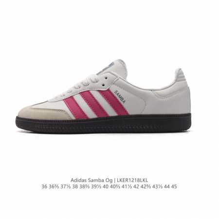 阿迪达斯 德训鞋 Adidas Originals Samba Og Shoes 经典运动鞋小白鞋 T头鞋 男女板鞋 彰显休闲摩登风情的时尚经典鞋。它诞生于50 - 点击图像关闭