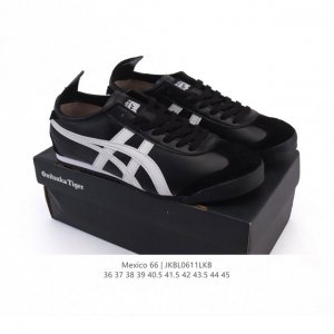 Asics 亚瑟士 女鞋真标半码制 配足弓鞋垫 日产经典老牌-鬼塚虎 Onitsuka Tiger Mexico 66经典墨西哥系列复古经典百搭板鞋休闲运动鞋慢