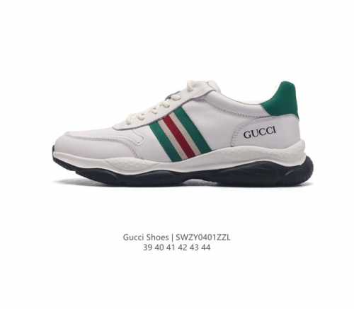 Gucci 古驰 百搭休闲运动板鞋 明星同款 小红书爆款小白鞋 厚底增高运动鞋 真标 2024Ss新色 经典高奢品牌gucci古驰 复古松糕跟休闲运动鞋 类型