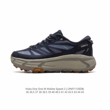公司级 玛法特二代 Hoka One One Mafate Speed 2 Low 轻量低帮户外越野跑鞋 户外山脉越野轻量运动跑鞋。鞋面用轻的无缝架构，鞋带用了 - 点击图像关闭