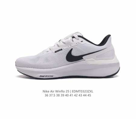 舒适自然步履体验耐克 Nike Zoom Winflo 25 登月25代运动鞋透气缓震疾速跑步鞋厚底增高老爹鞋 这款鞋子的透气网眼鞋面设计 有效提升鞋内通风性 - 点击图像关闭