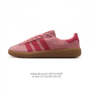 阿迪达斯 Adidas 德训鞋系列 清新 马卡龙 造型！阿迪达斯全新三叶草 Bermuda 运动板鞋悄悄上架！近期，Adidas Originals Bermu
