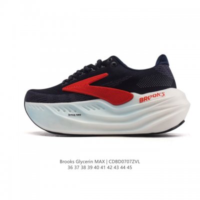 新品公司级 布鲁克斯 Glycerin Max 超级甘油:舒适的增高神器！Brooks Glycerin Max是一款极具突破性的顶级缓震运动跑鞋，由百年专业跑