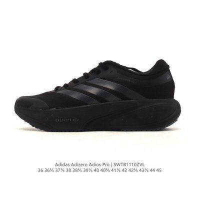 公司级 阿迪达斯 Adidas Adizero Adios pro 4 舒适防滑耐磨 低帮 休闲跑步鞋 男女款厚度增高老爹鞋 2025年，Adidas推出了Ad