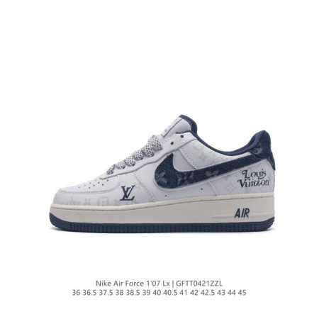 耐克 Nike Air Force 1 '07 Low 空军一号含气垫 低帮百搭厚底增高休闲运动板鞋。柔软、弹性十足的缓震性能和出色的中底设计，横跨复古与现代的 - 点击图像关闭