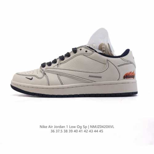 公司级 真标 耐克 Nike Air Jordan 1 Low Og Sp Military Blue Aj1乔1倒勾 2025年新款 蛇年新款 低帮篮球鞋 A