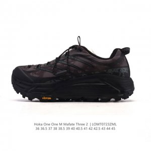 公司级 Hoka One One Mafate Three 2 男女子跑步鞋 越野跑新配色！采用 Mafate Speed 2 缓冲性良好的底部单元，搭载有快速