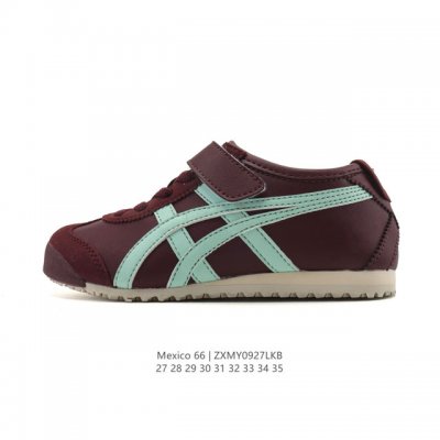 真标 童鞋 Asics 亚瑟士 男女鞋 配足弓鞋垫 日产经典老牌-鬼塚虎 Onitsuka Tiger Mexico 66经典墨西哥系列复古经典百搭板鞋休闲运动