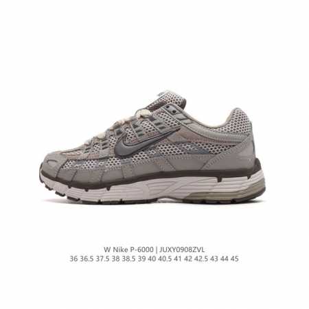 二层皮 耐克 Nike 男女子休闲运动鞋p-6000Premium 轻便舒适透气防滑缓震耐磨跑步鞋。P-6000 是一款植根于 2000 年代风格的混合款式，让 - 点击图像关闭